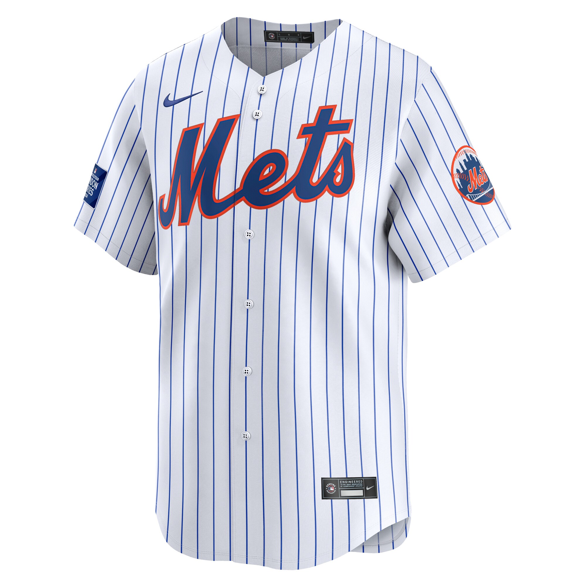 New York Mets 2024 MLB World Tour London Series Home Limited Jersey White