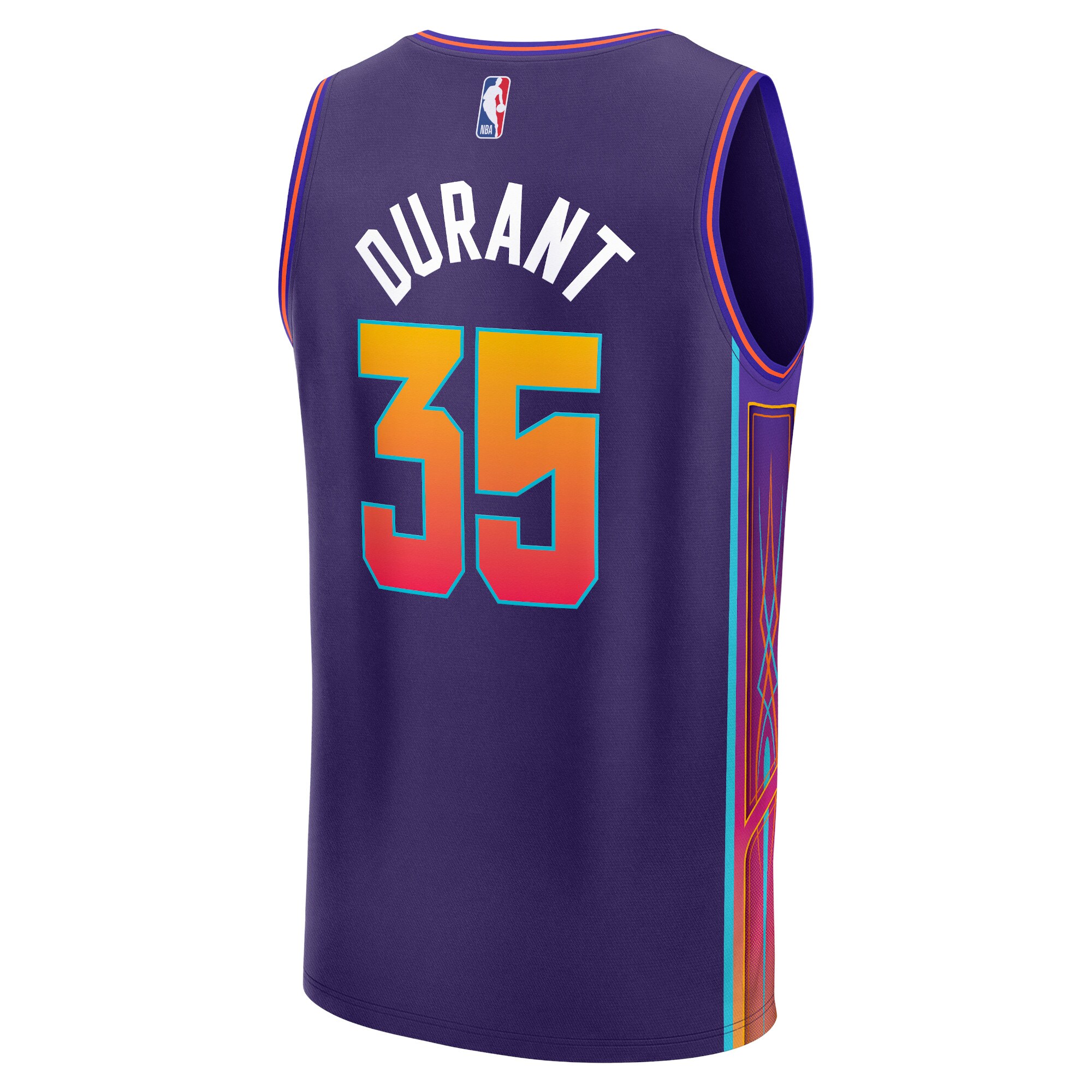 Kevin Durant Phoenix Suns Fanatics Youth Fast Break Jersey - Purple - City Edition
