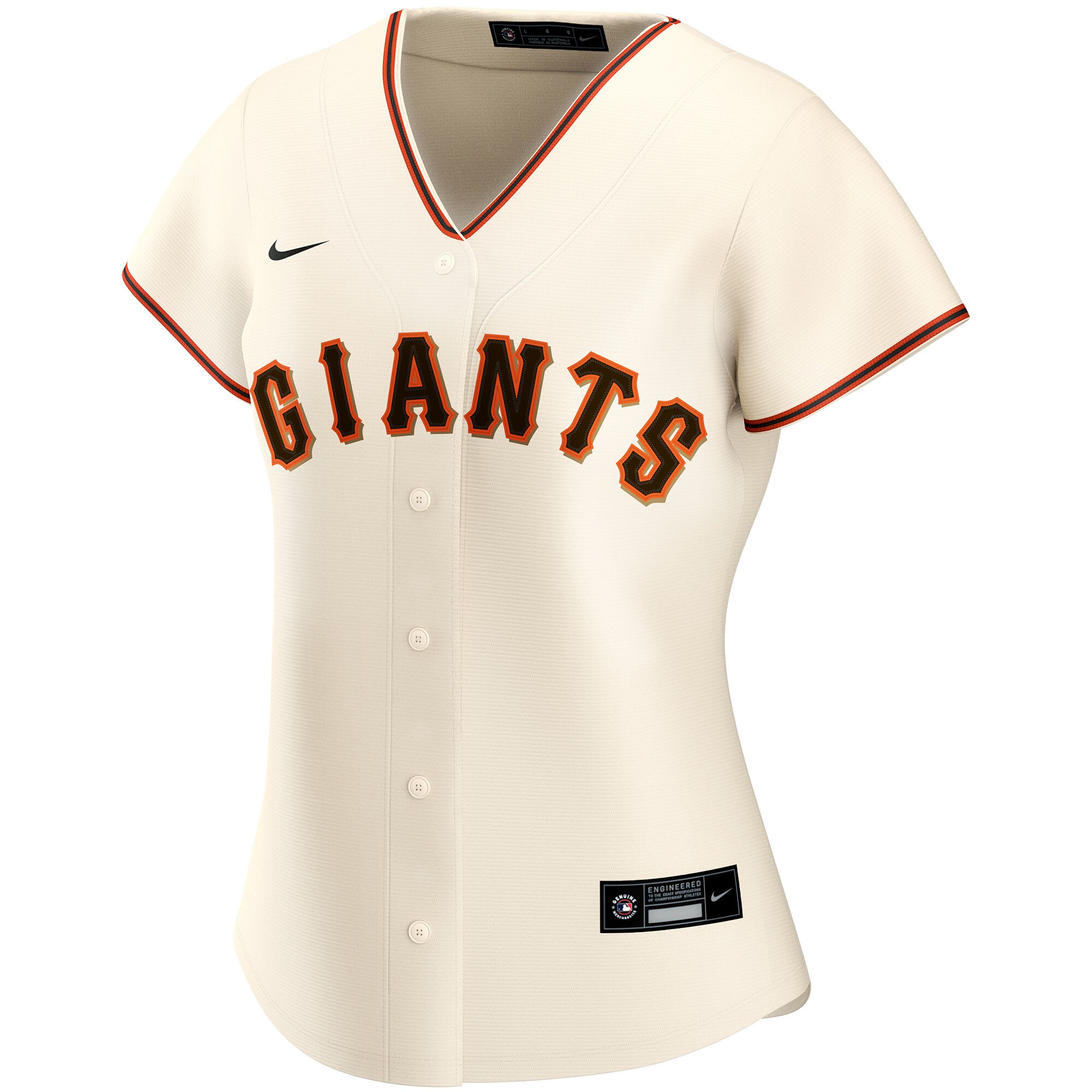 San Francisco Giants  Women's Home Replica Custom Jersey - Cream