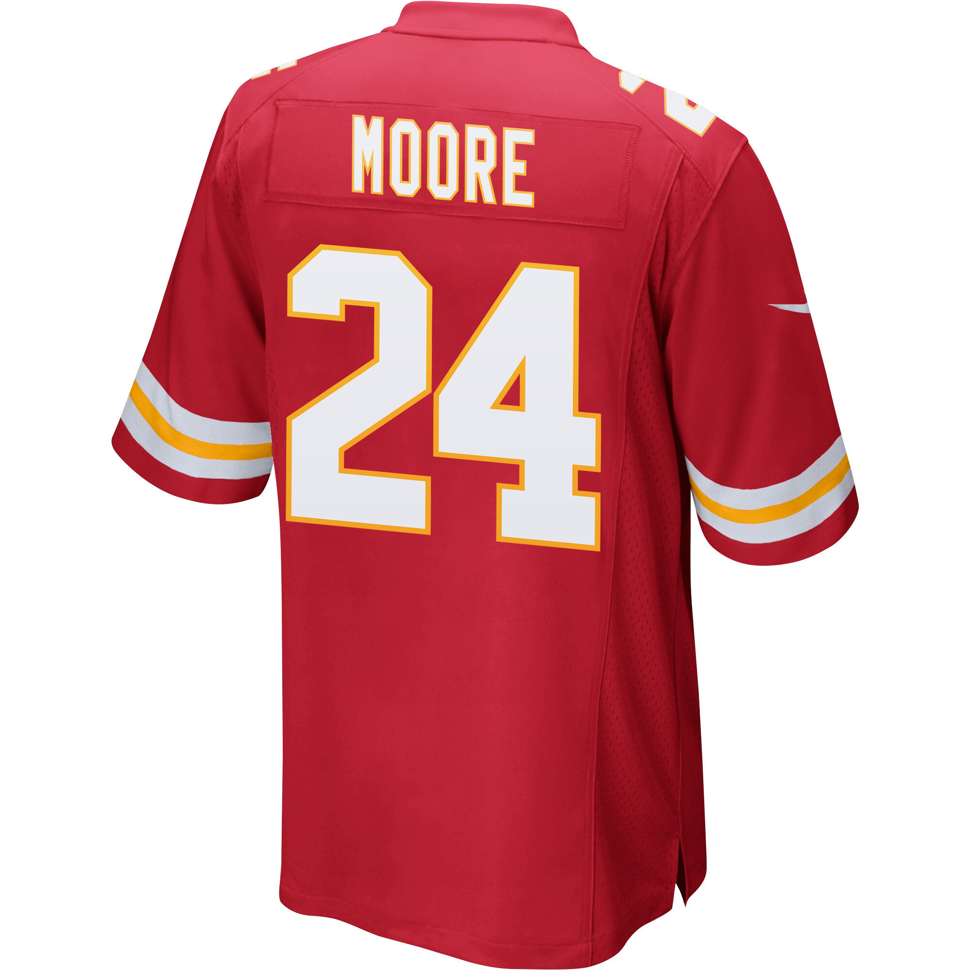 Skyy Moore 24 Kansas City Chiefs Super Bowl LVII Champions Men Game Jersey - Red
