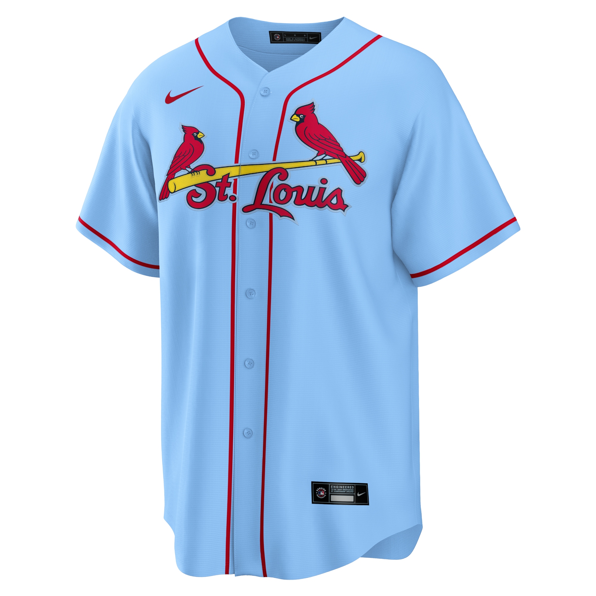 St. Louis Cardinals  Alternate Replica Team Jersey - Light Blue
