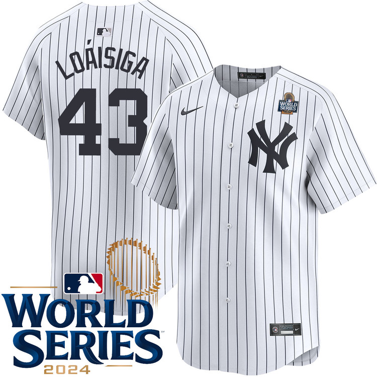 Jonathan Loaisiga New York Yankees Home Limited World Series Jersey