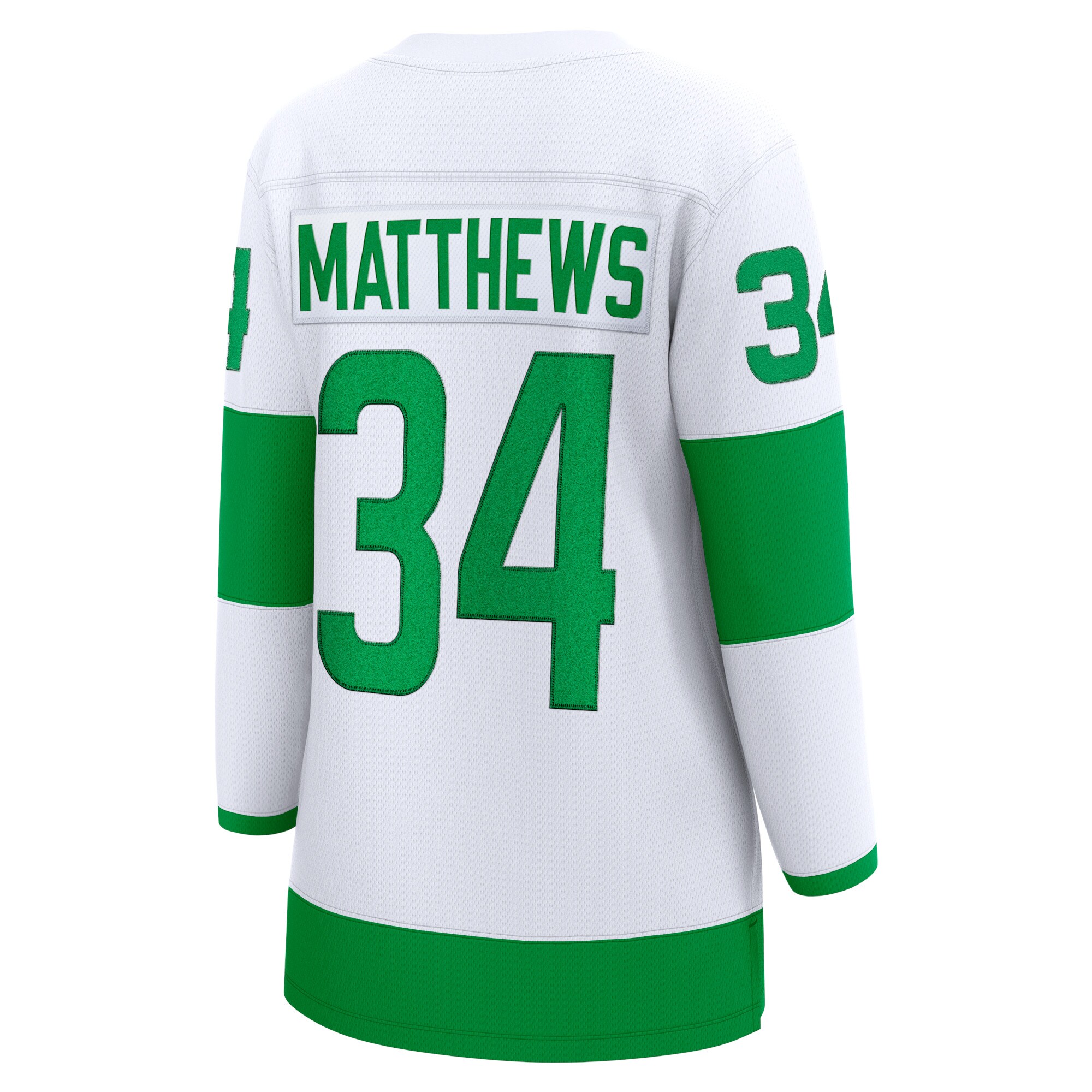 Auston Matthews Toronto Maple Leafs Fanatics Women's St. Patricks Alternate Premier Breakaway Player Jersey - White