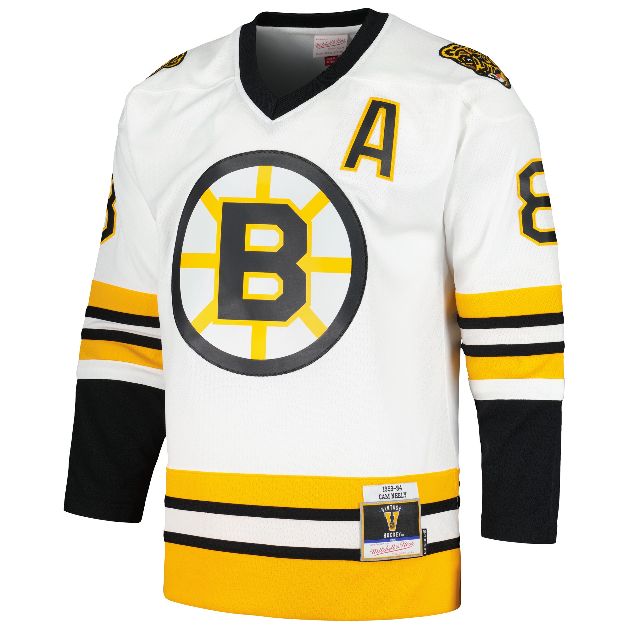 Cam Neely Boston Bruins Mitchell & Ness 1993\/94 Blue Line Player Jersey - White