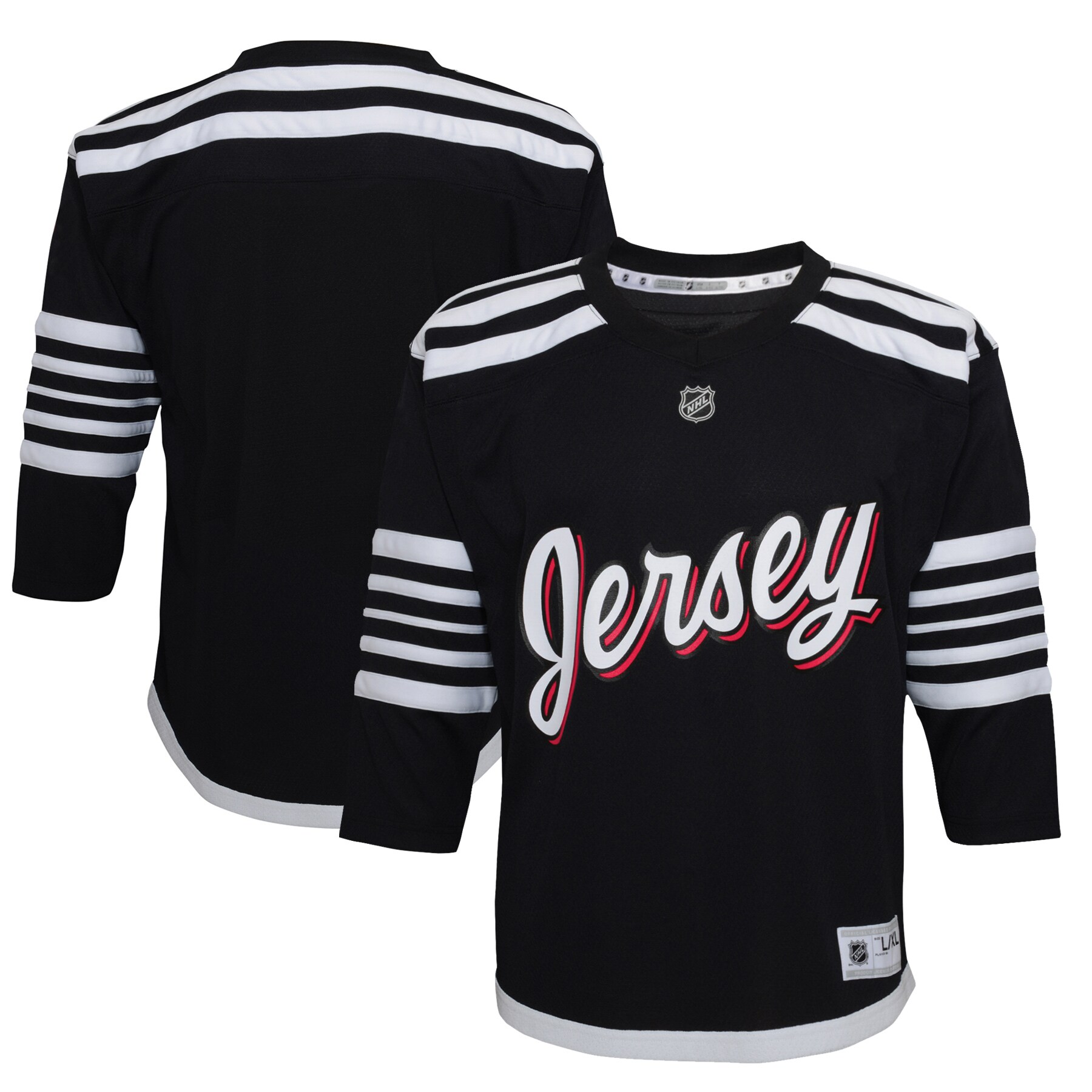 New Jersey Devils Youth 2021\/22 Alternate Replica Jersey - Black