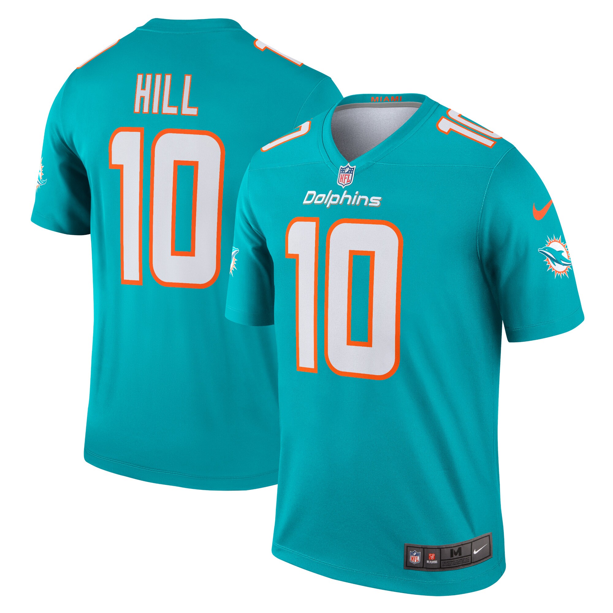 Tyreek Hill Miami Dolphins  Legend Jersey - Aqua
