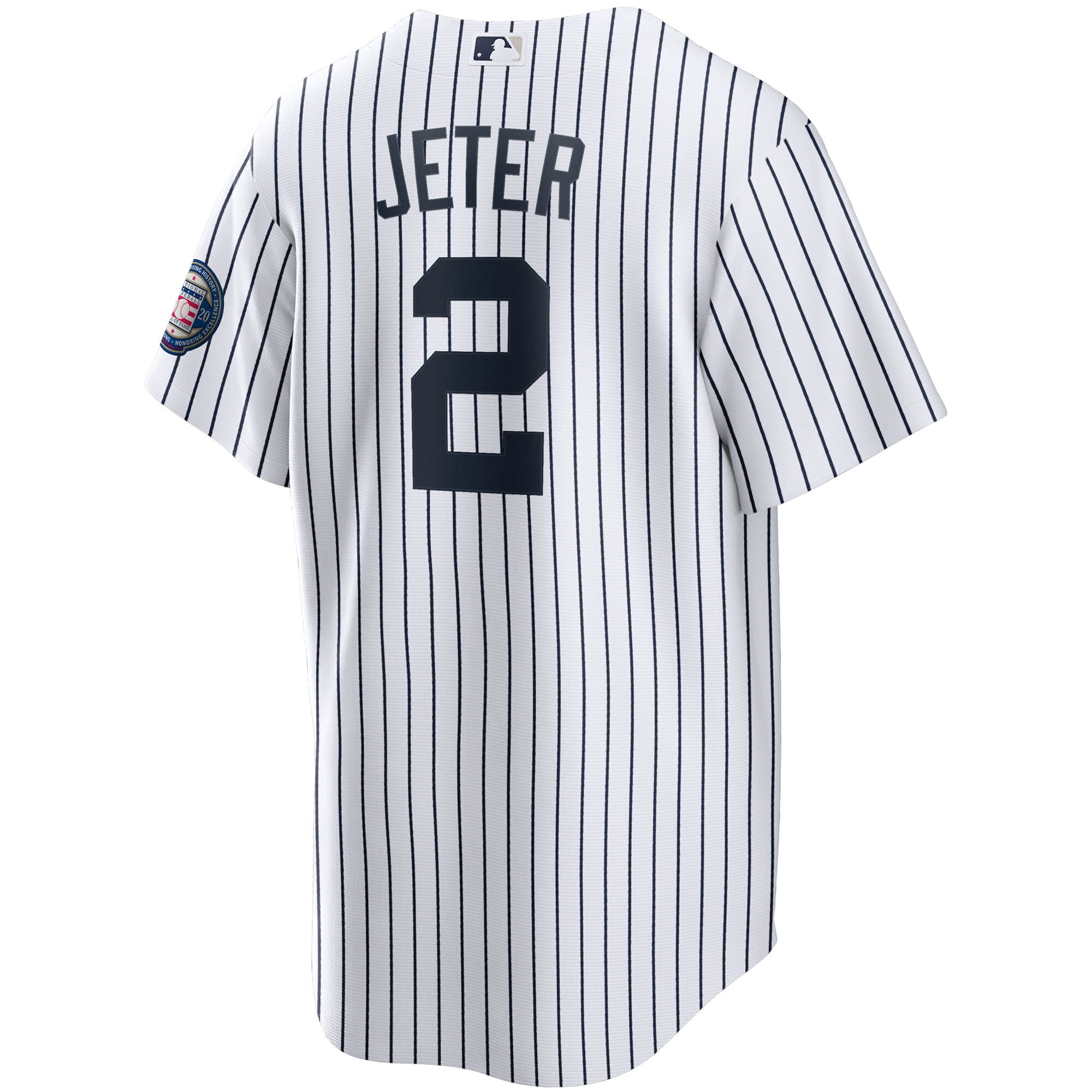 Derek Jeter New York Yankees  2020 Hall of Fame Induction Home Replica Player Name Jersey - White\/Navy