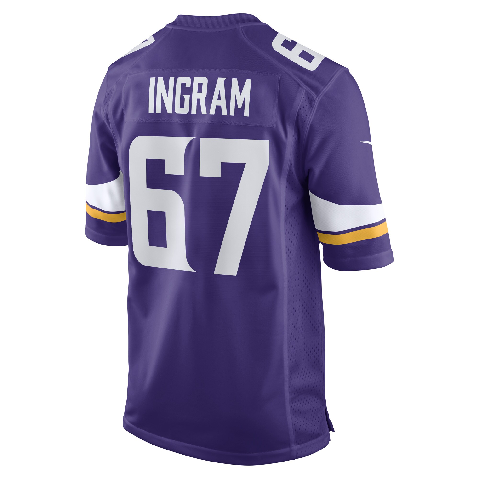 Ed Ingram Minnesota Vikings  Game Player Jersey - Purple