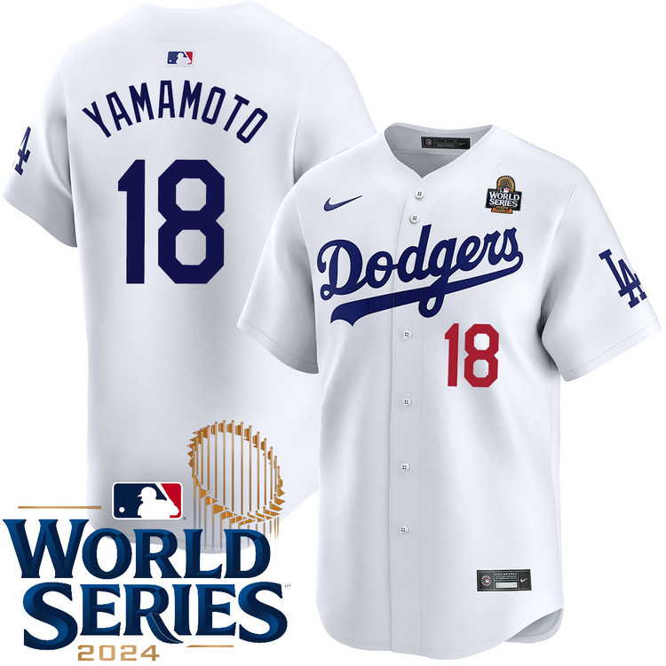 Yoshinobu Yamamoto Los Angeles Dodgers Home Limited World Series Jersey