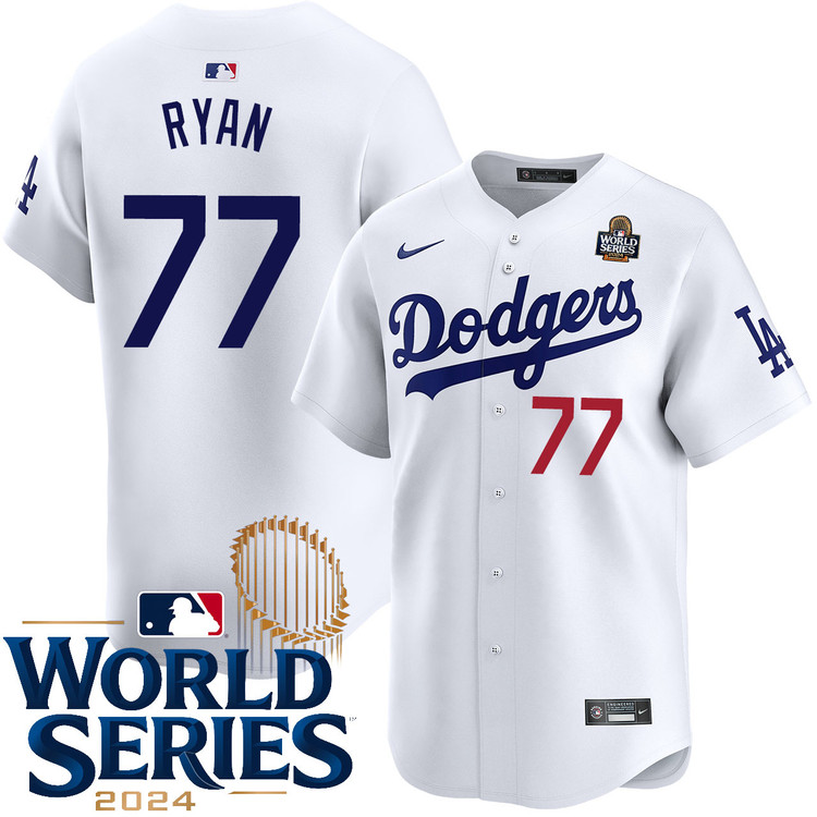 River Ryan Los Angeles Dodgers Youth Home Limited World Series Jersey