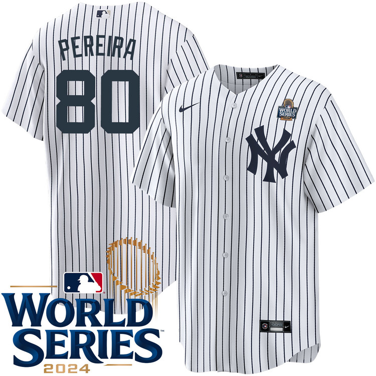Everson Pereira New York Yankees Youth Home World Series Jersey