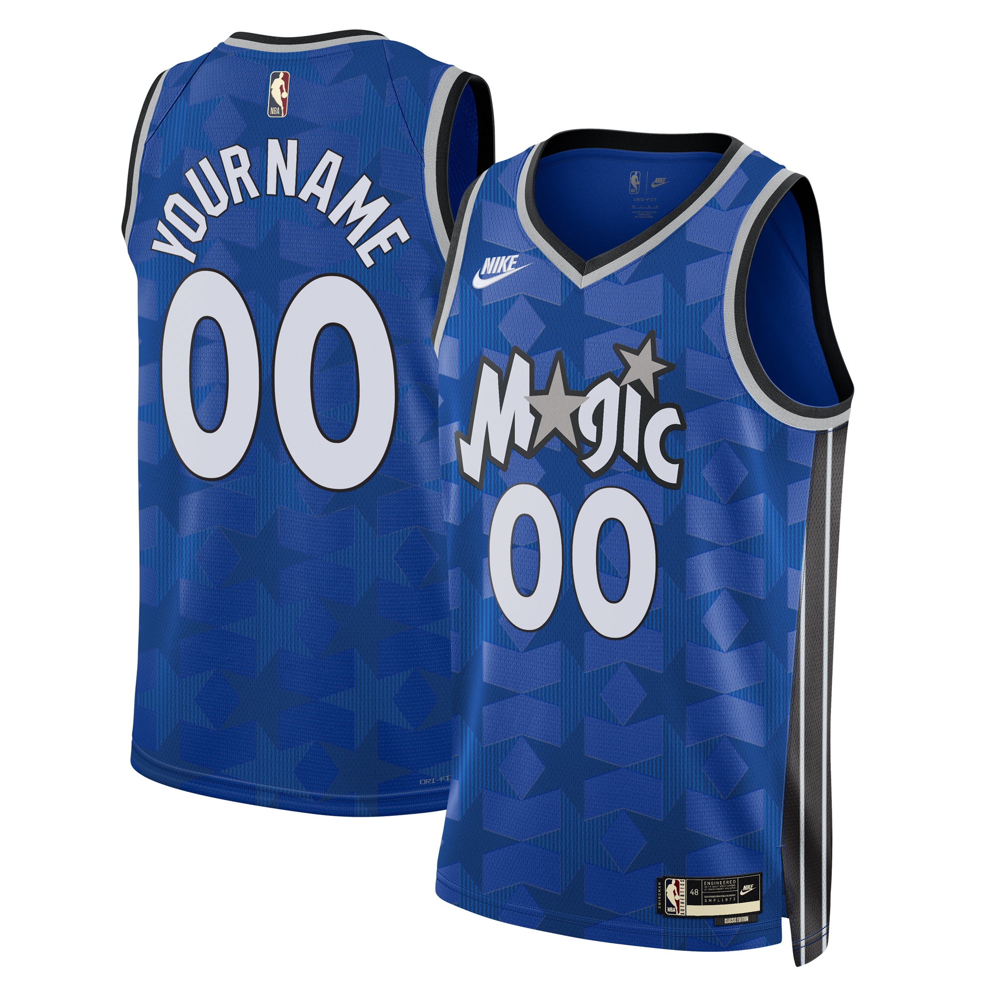 Orlando Magic Unisex 2023\/24 Swingman Custom Jersey Classic Edition - Blue