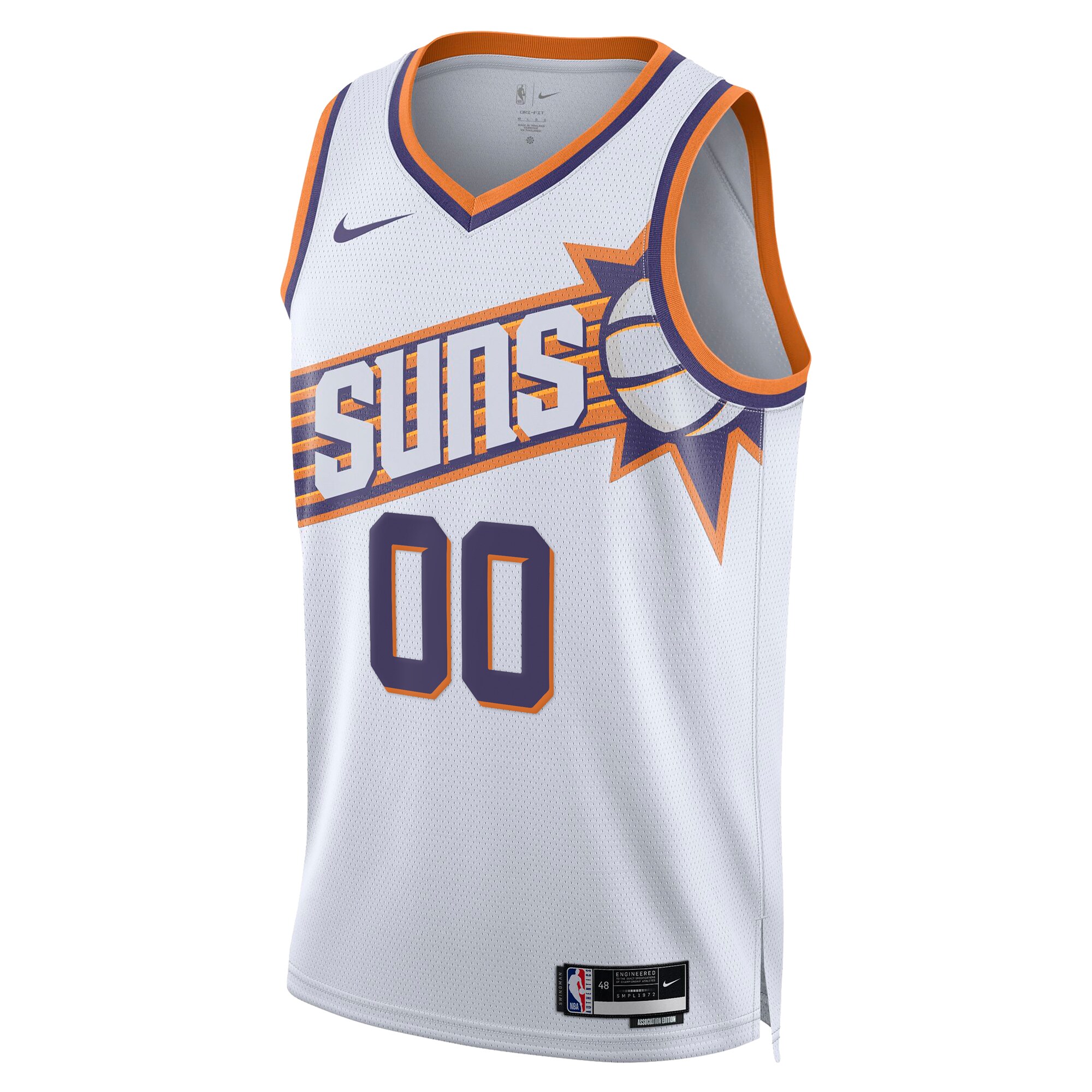 Phoenix Suns Unisex Swingman Custom Jersey - White - Association Edition