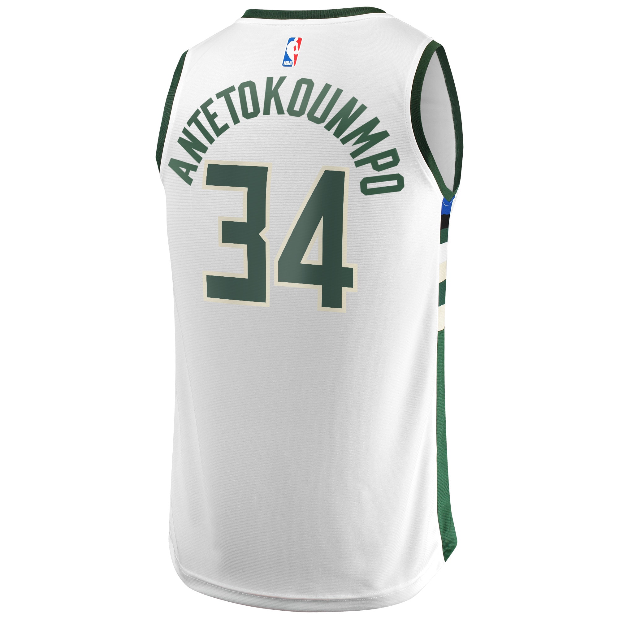 Giannis Antetokounmpo Milwaukee Bucks Fanatics Fast Break Replica Player Jersey - Association Edition - White