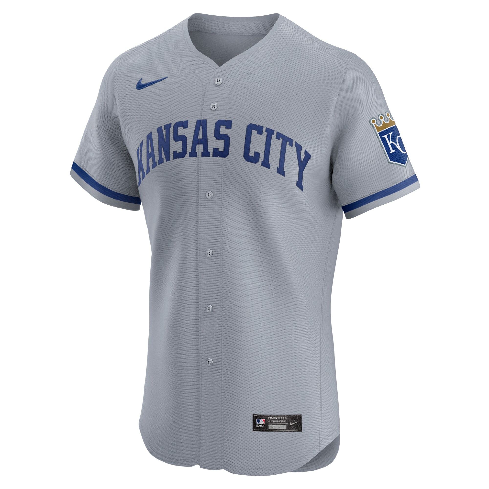 Kansas City Royals  Road 2024 Jackie Robinson Day Elite Jersey - Gray