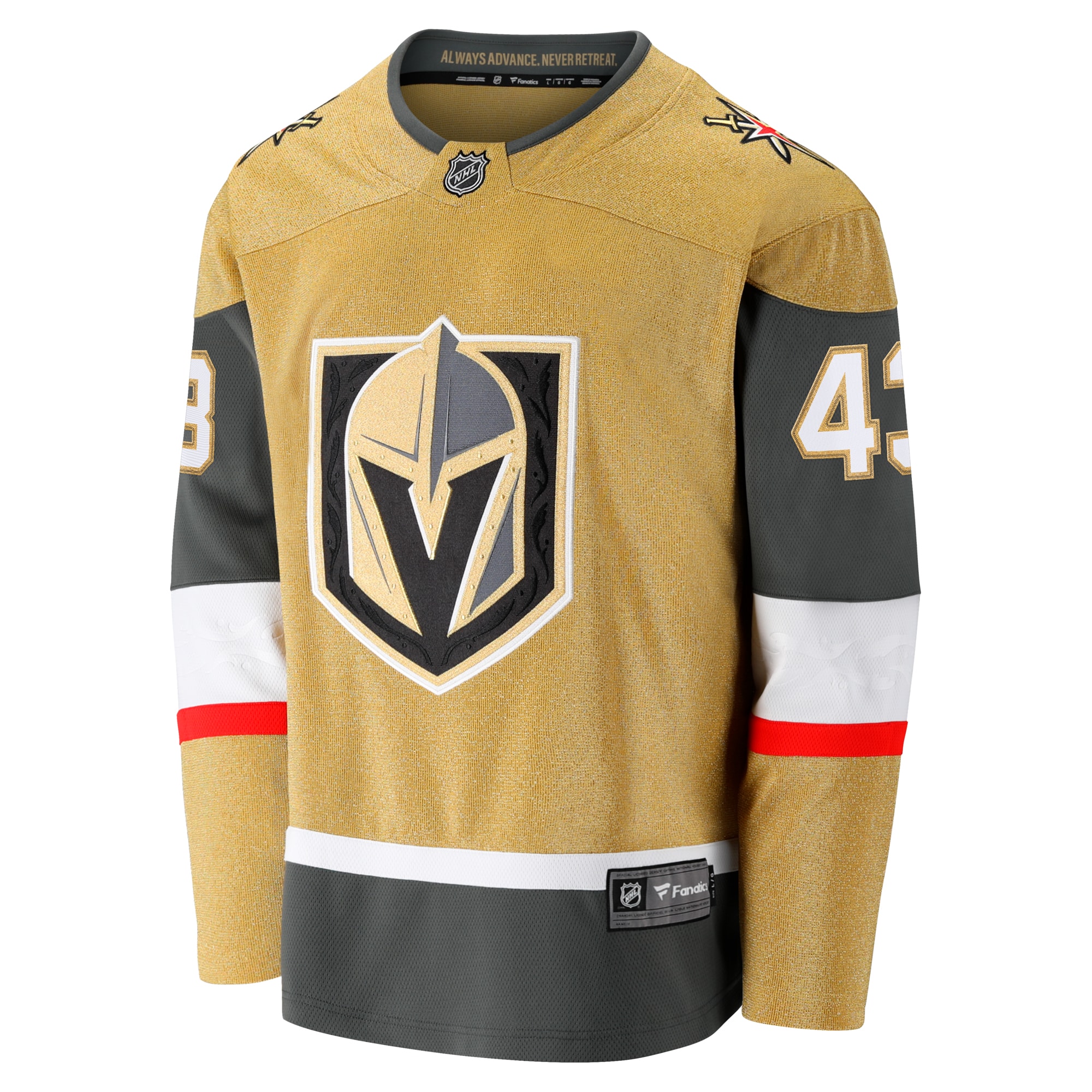 Paul Cotter Vegas Golden Knights Fanatics Premier Breakaway Player Jersey - Gold