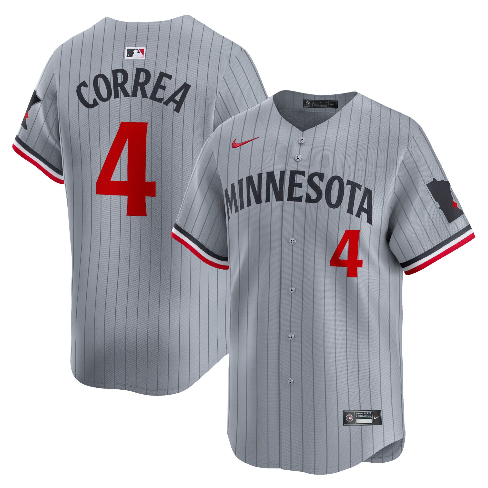 Carlos Correa Minnesota Twins  Road Limited Player Jersey Gray