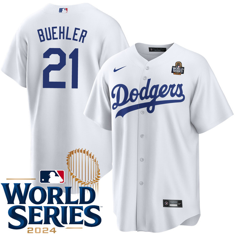 Walker Buehler Los Angeles Dodgers Home World Series Jersey