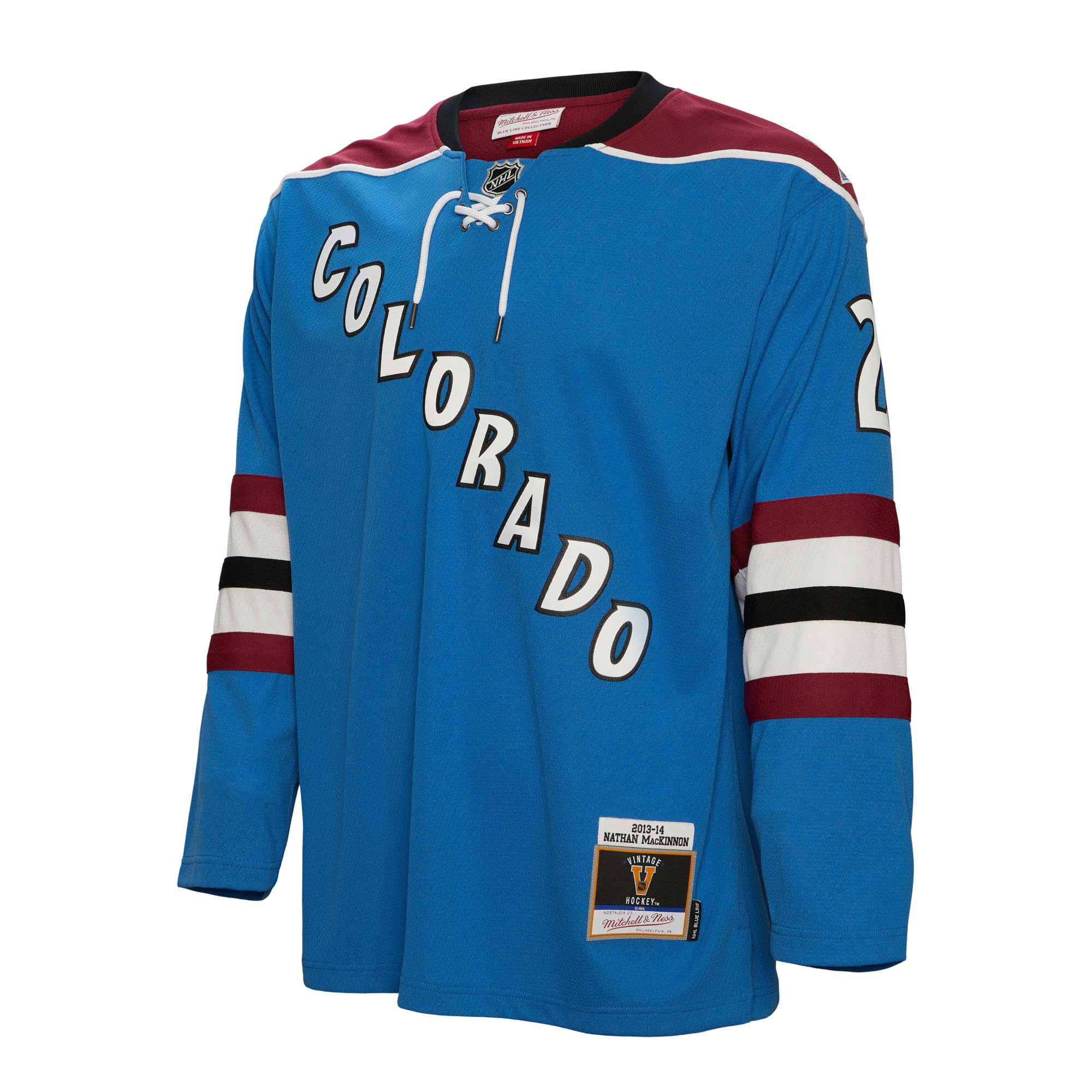 Nathan MacKinnon Colorado Avalanche Mitchell & Ness 2013\/14 Blue Line Player Jersey - Blue