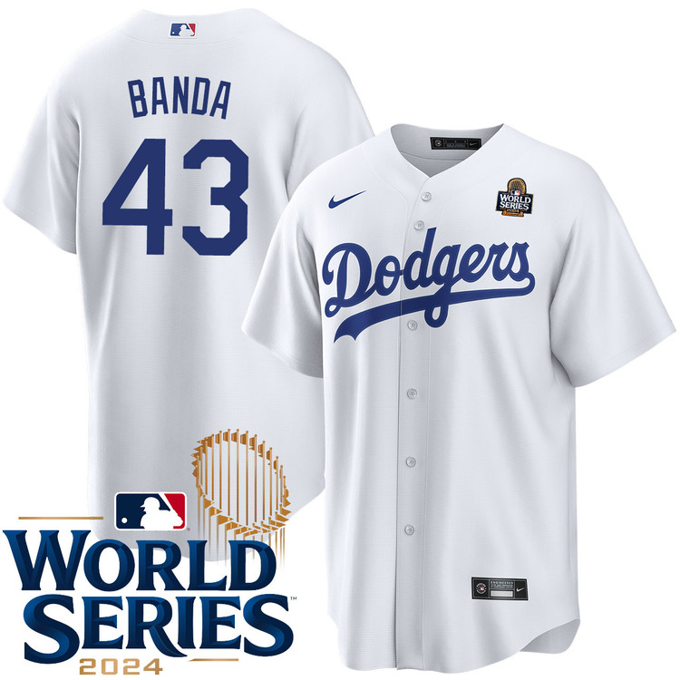 Anthony Banda Los Angeles Dodgers Home World Series Jersey