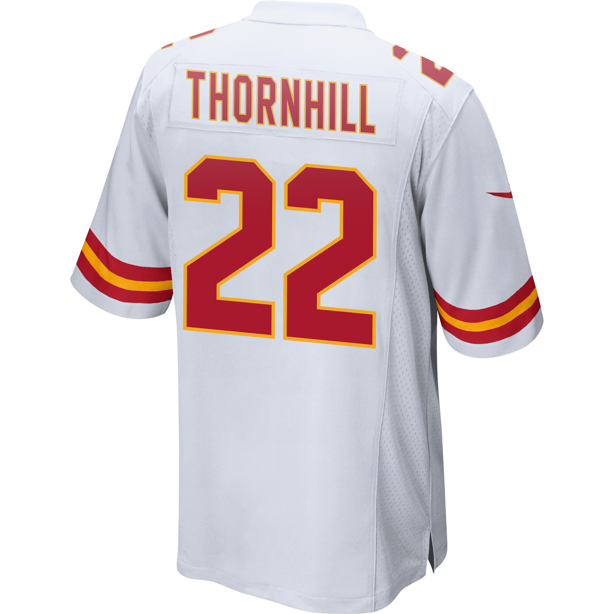 Juan Thornhill 22 Kansas City Chiefs Super Bowl LVII Champions 3 Stars Men Game Jersey - White