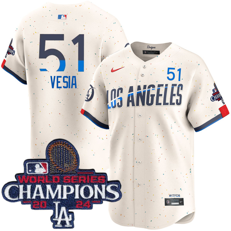 Alex Vesia Los Angeles Dodgers City Connect Limited World Series Champions Jersey