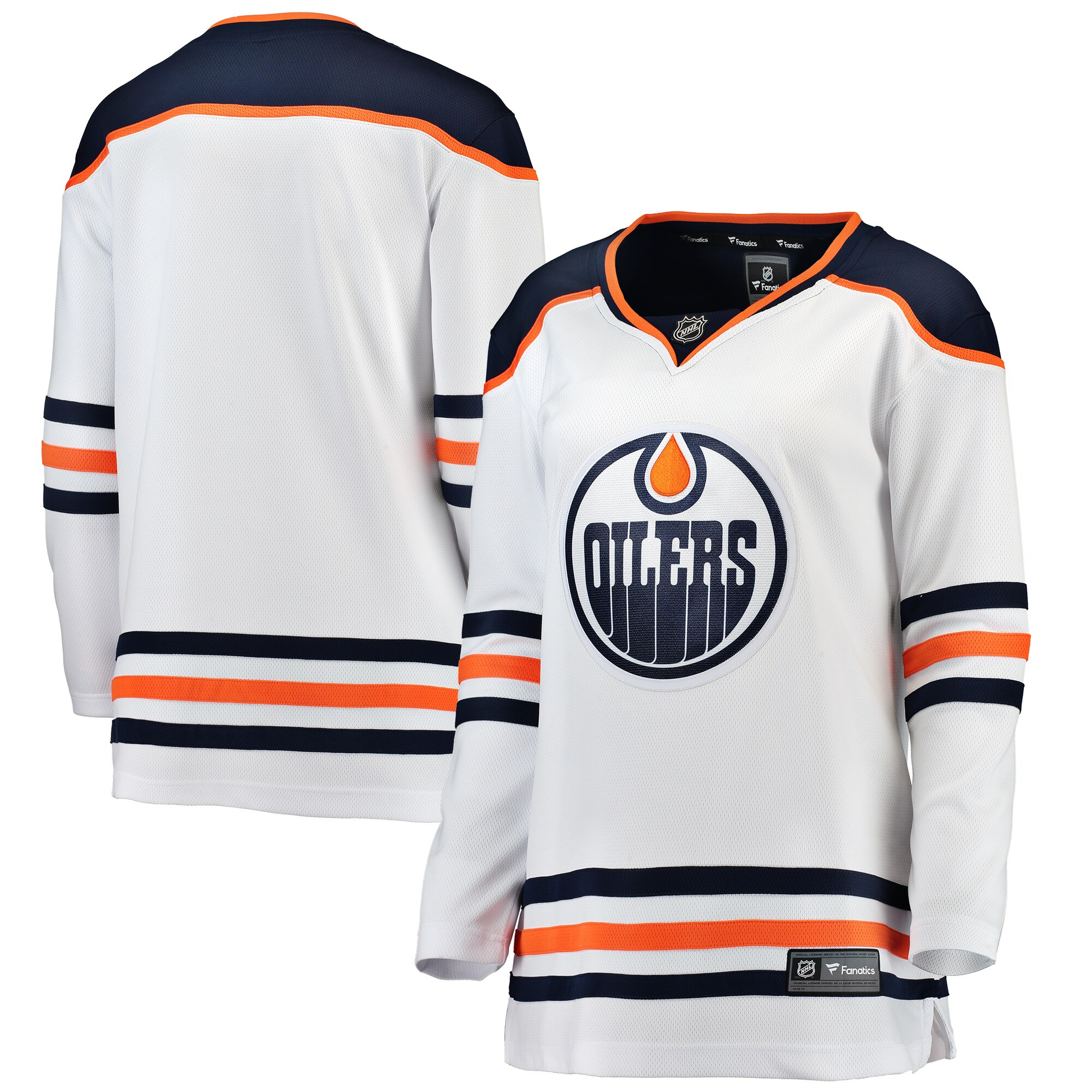 Edmonton Oilers Fanatics Women's Away Breakaway Jersey - White
