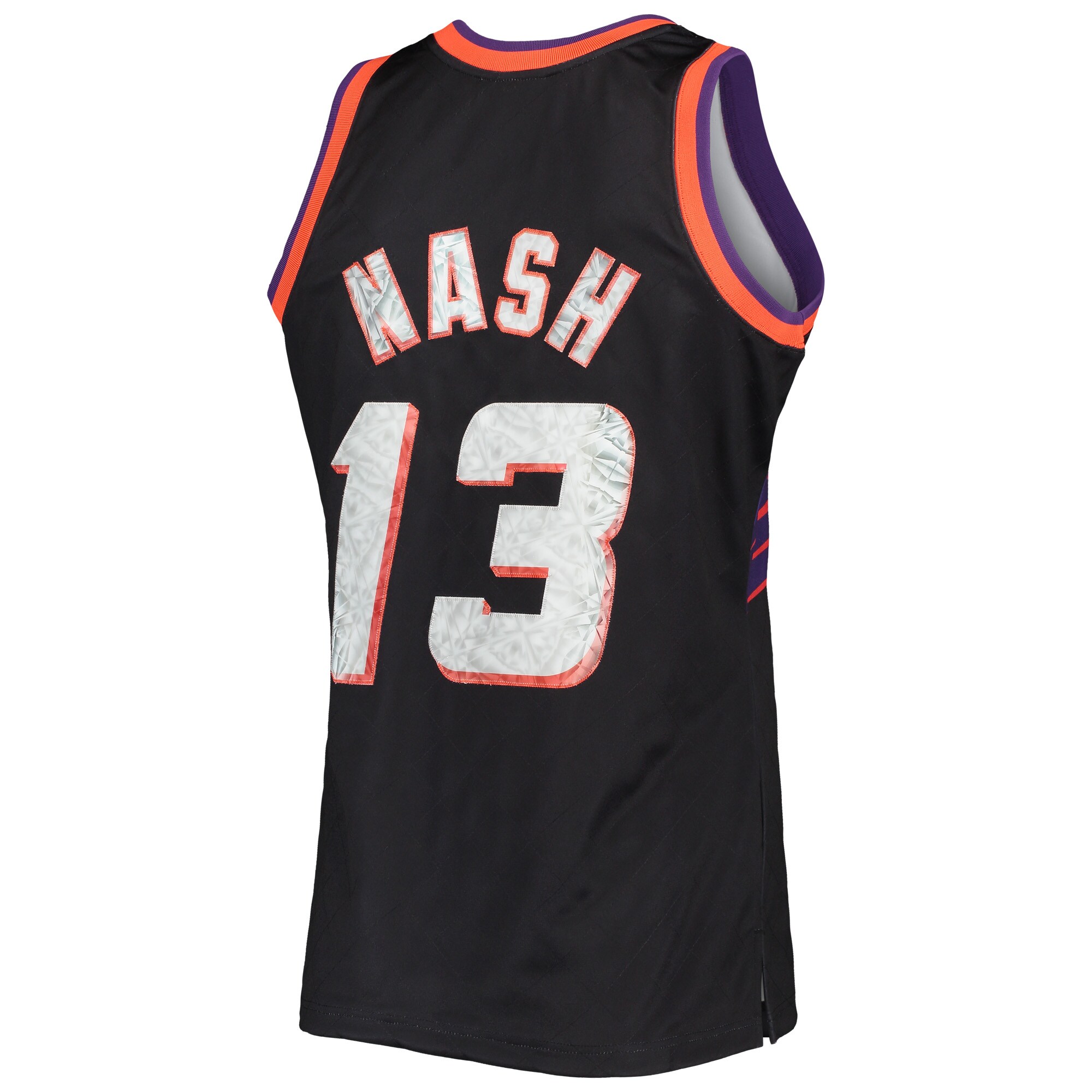 Steve Nash Phoenix Suns Mitchell & Ness 1996\/97 Hardwood Classics NBA 75th Anniversary Diamond Swingman Jersey - Black