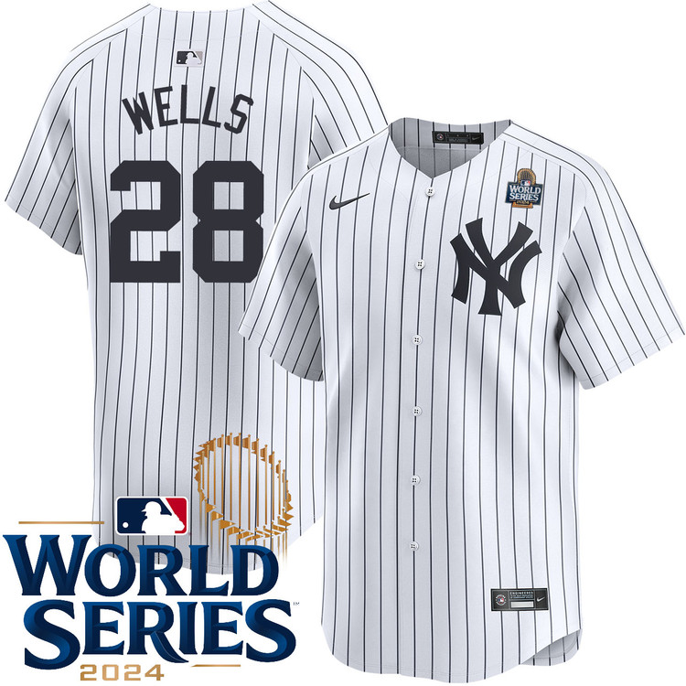 Austin Wells New York Yankees Home Limited World Series Jersey