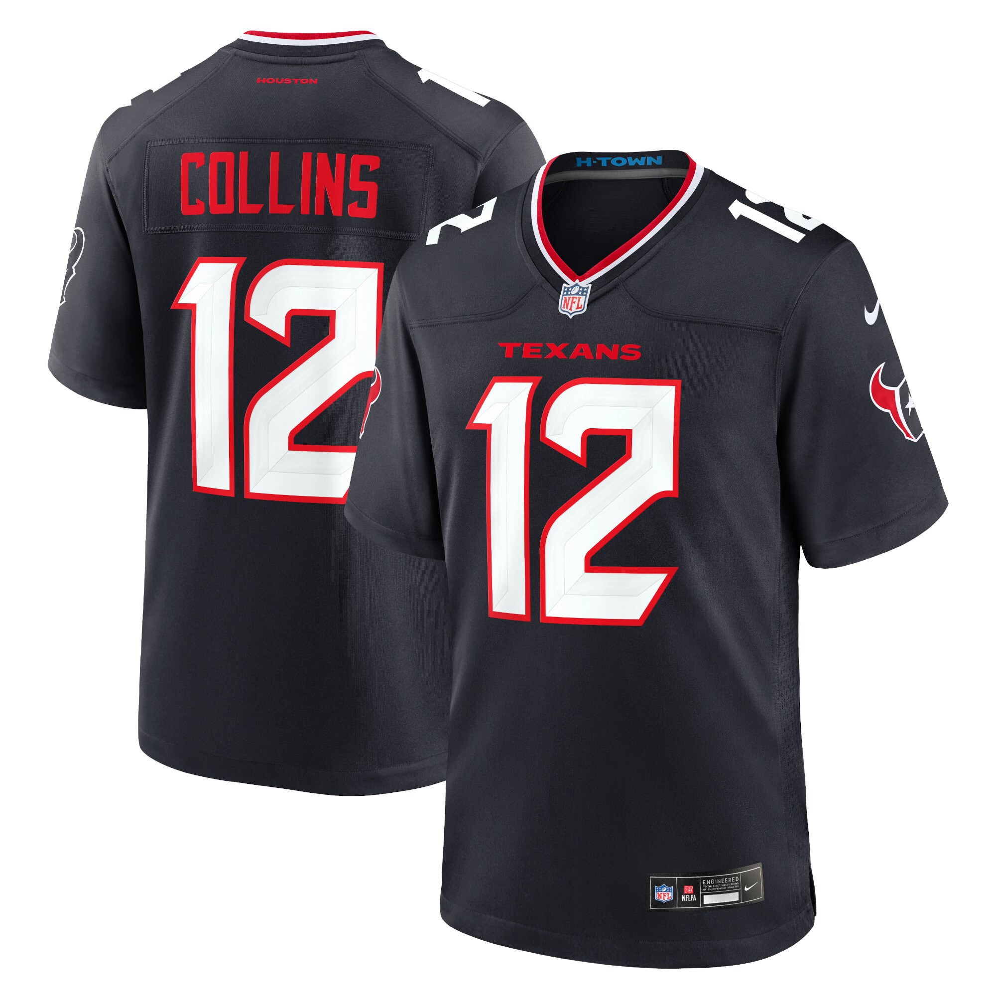 Nico Collins Houston Texans  Game Jersey - Navy