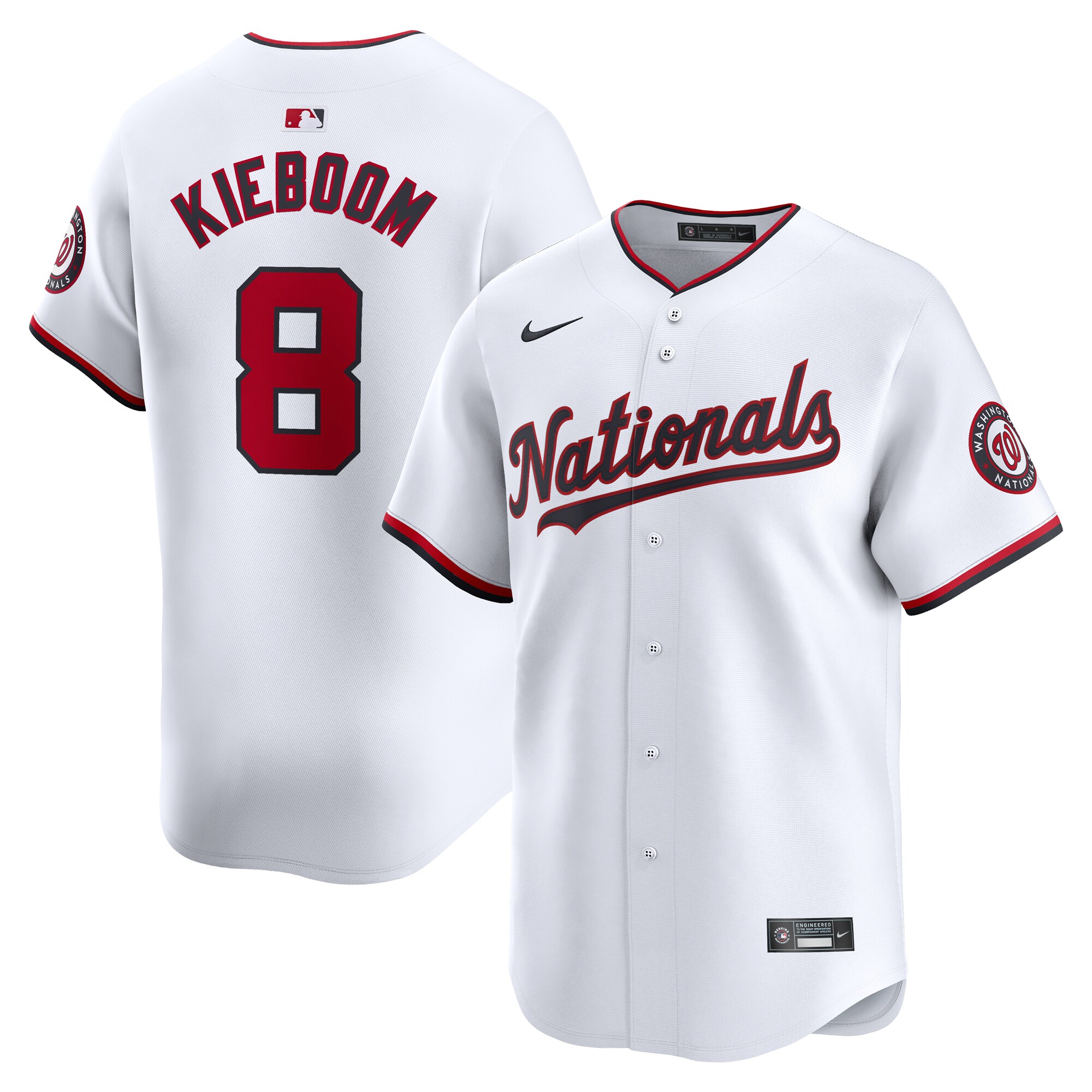Carter Kieboom Washington Nationals Home Limited Player Jersey - White
