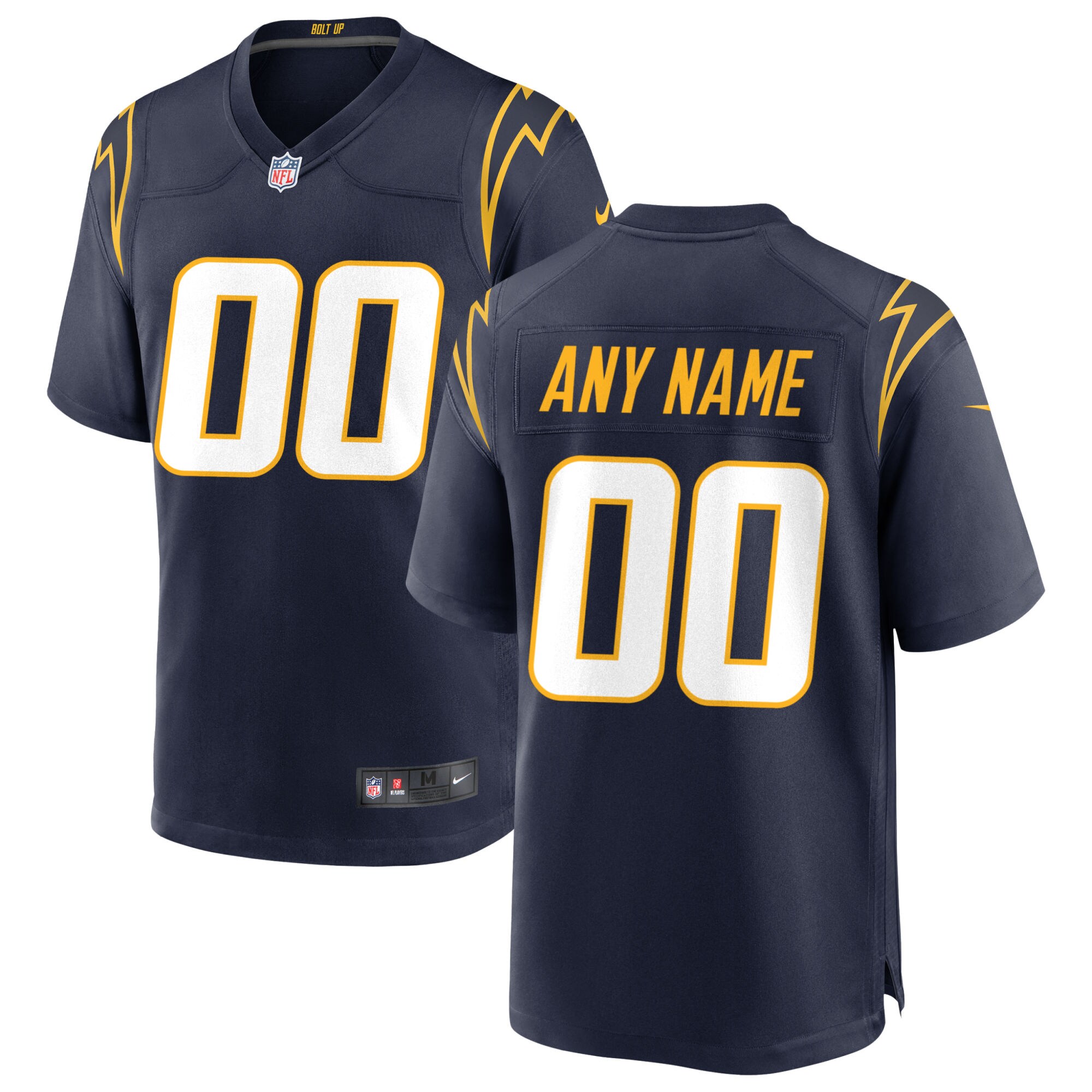 Los Angeles Chargers  Alternate Custom Game Jersey - Navy