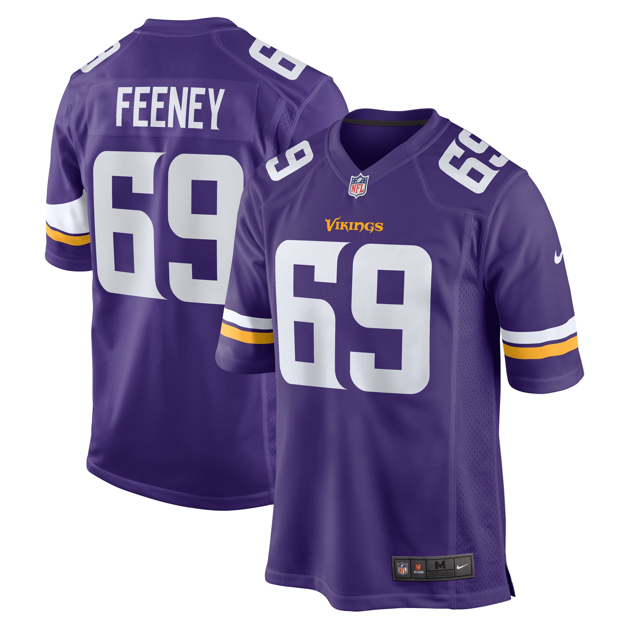 Dan Feeney Minnesota Vikings  Team Game Jersey -  Purple