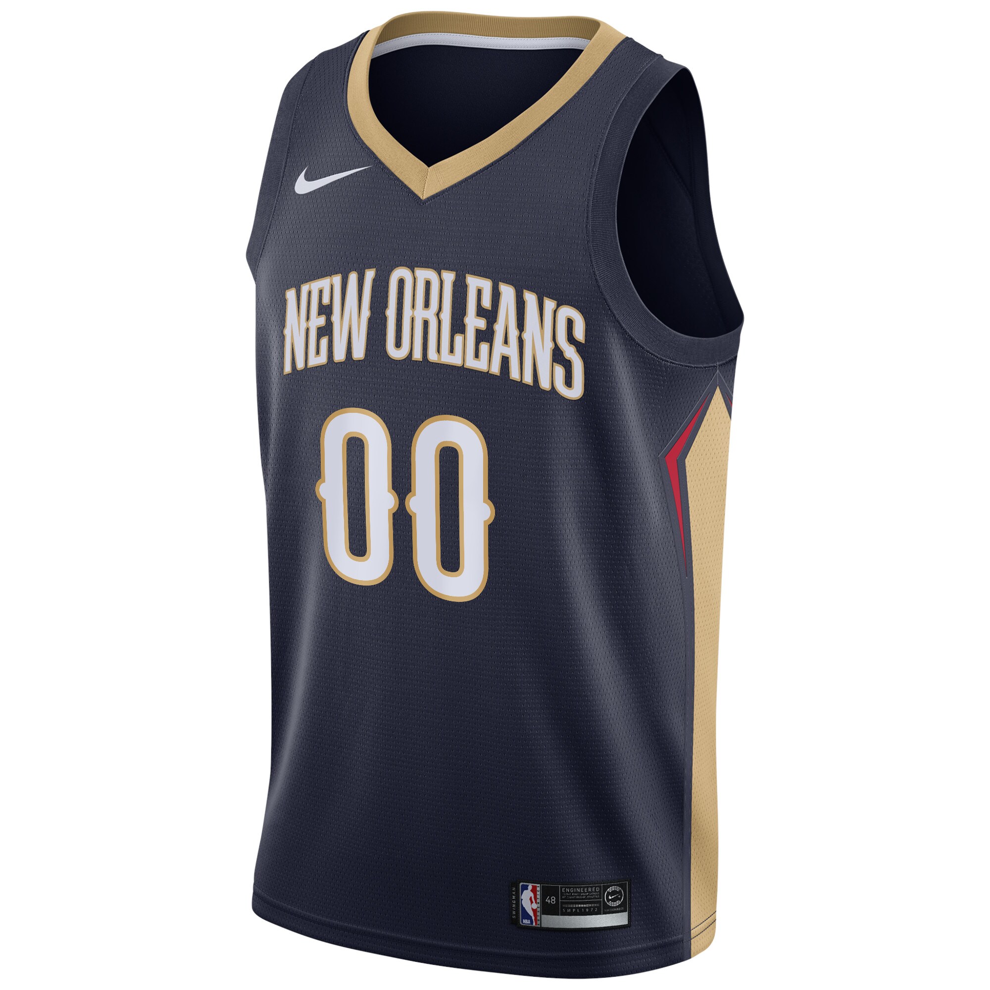 New Orleans Pelicans  Swingman Custom Jersey Navy - Icon Edition
