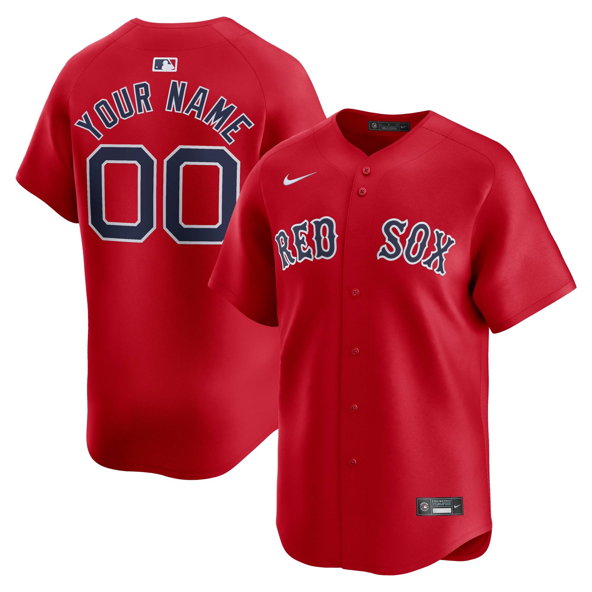 Boston Red Sox   Alternate Limited Custom Jersey Red