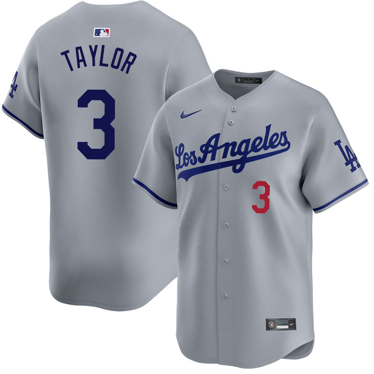 Chris Taylor Los Angeles Dodgers Road Limited Jersey