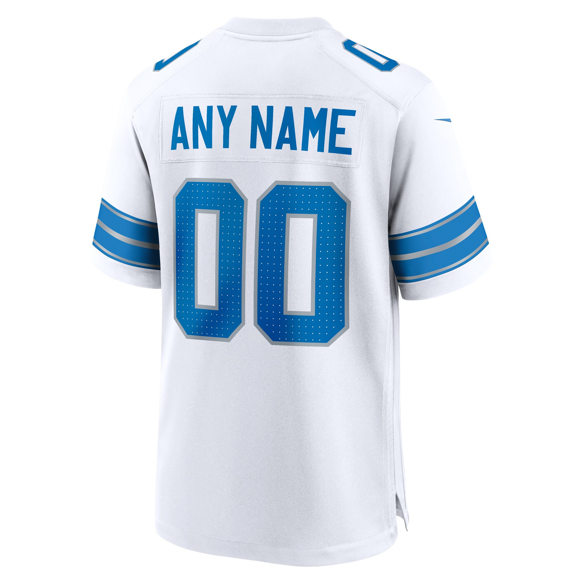 Detroit Lions  Custom Game Jersey - White