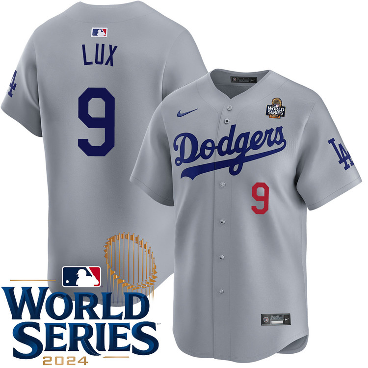 Gavin Lux Los Angeles Dodgers Alternate Road Limited World Series Jersey