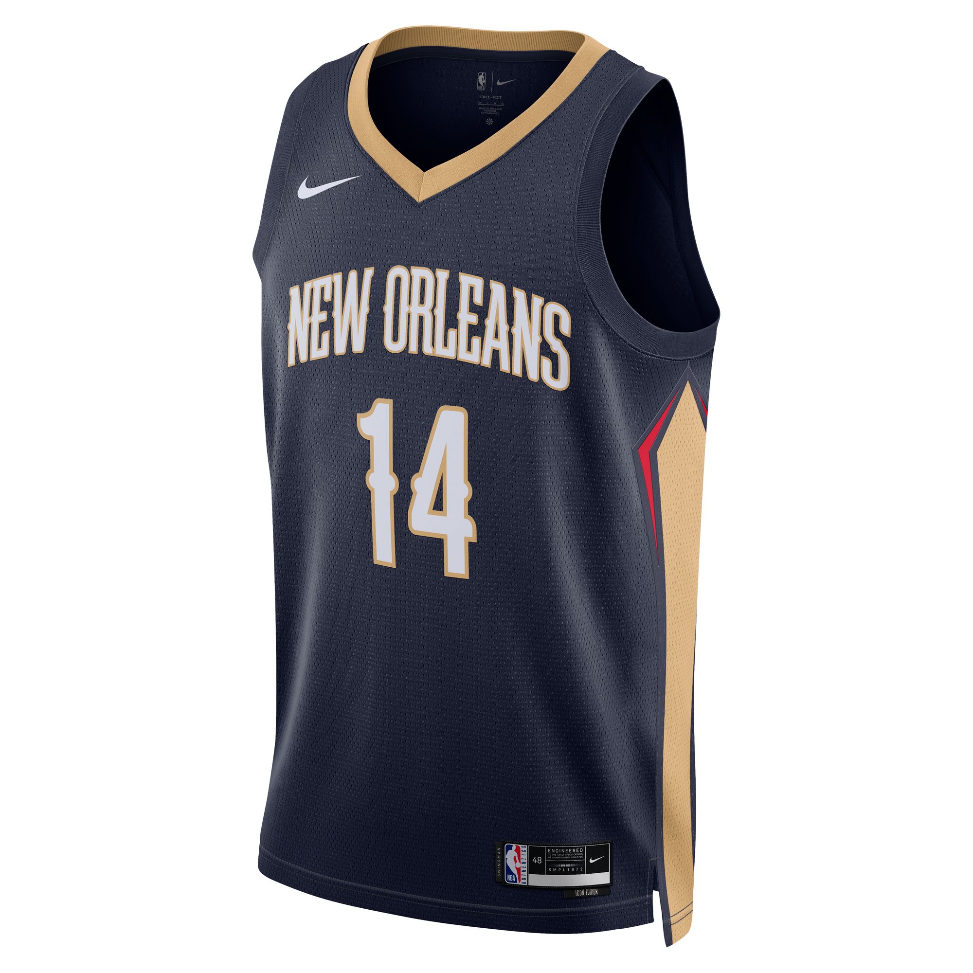 Brandon Ingram New Orleans Pelicans Unisex Swingman Jersey - Icon Edition - Navy