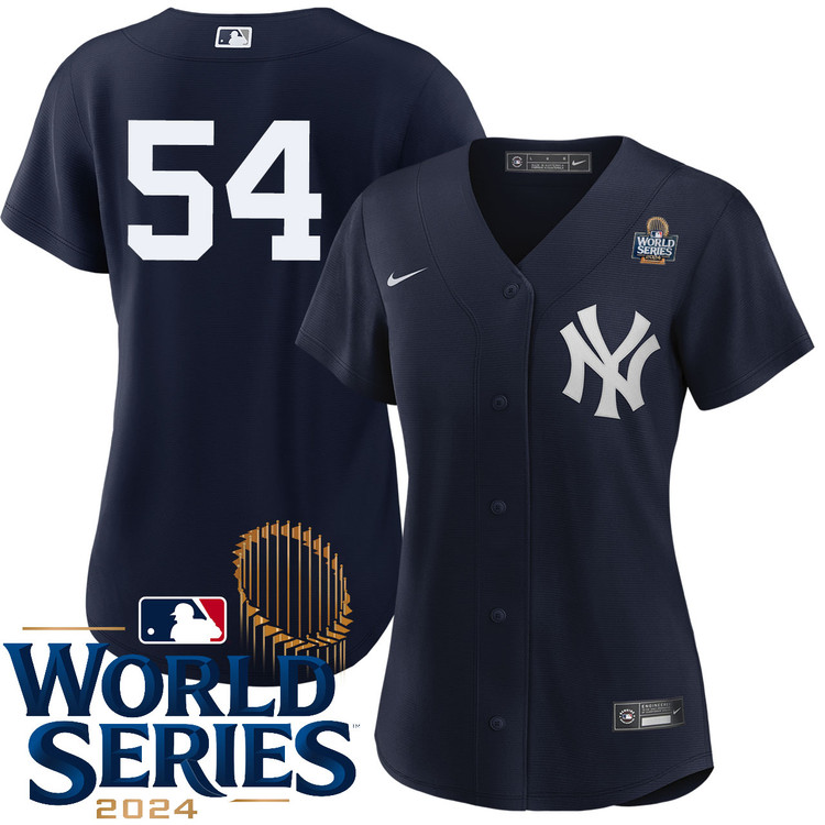 Tim Hill New York Yankees Women's Alternate Navy Player World Series Jersey