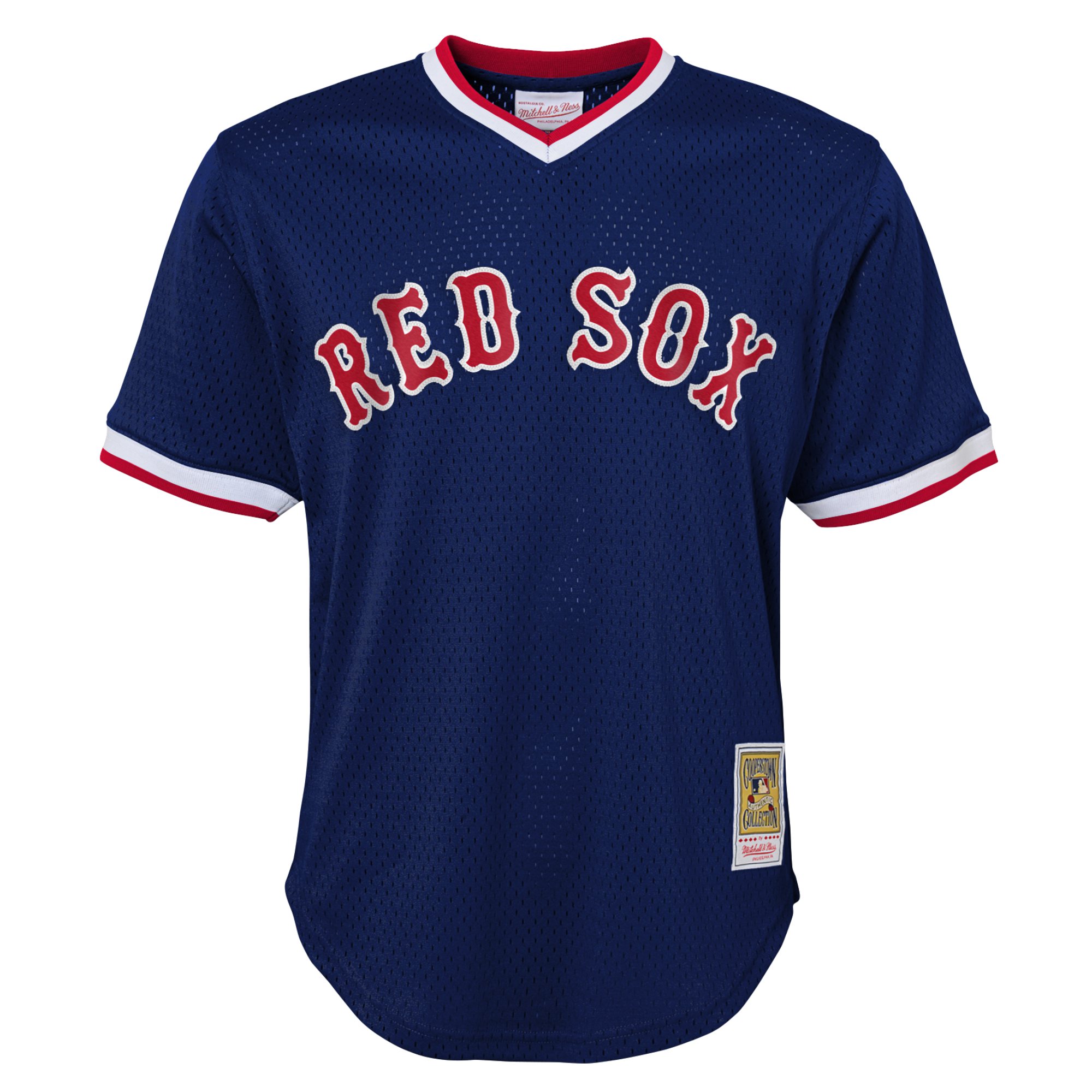 Ted Williams Boston Red Sox Mitchell & Ness Youth Cooperstown CollectionMesh Batting Practice Jersey - Navy