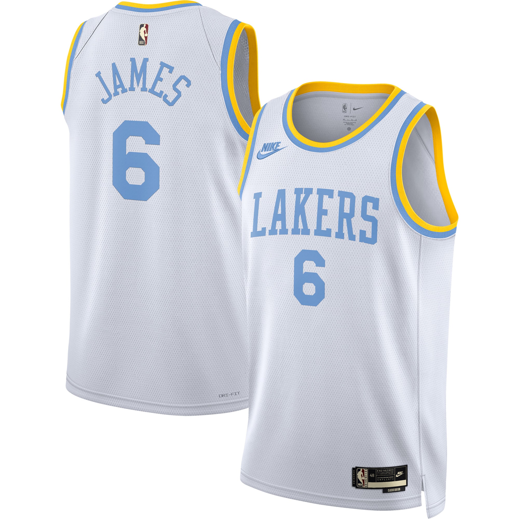LeBron James Los Angeles Lakers Swingman Jersey - Classic Edition - White