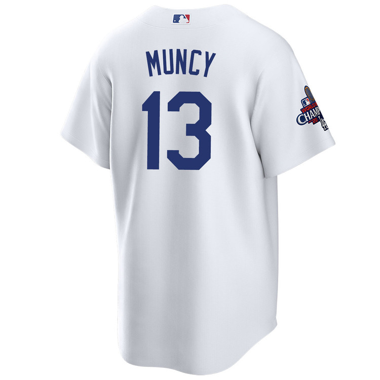 Max Muncy Los Angeles Dodgers Youth Home World Series Champions Jersey