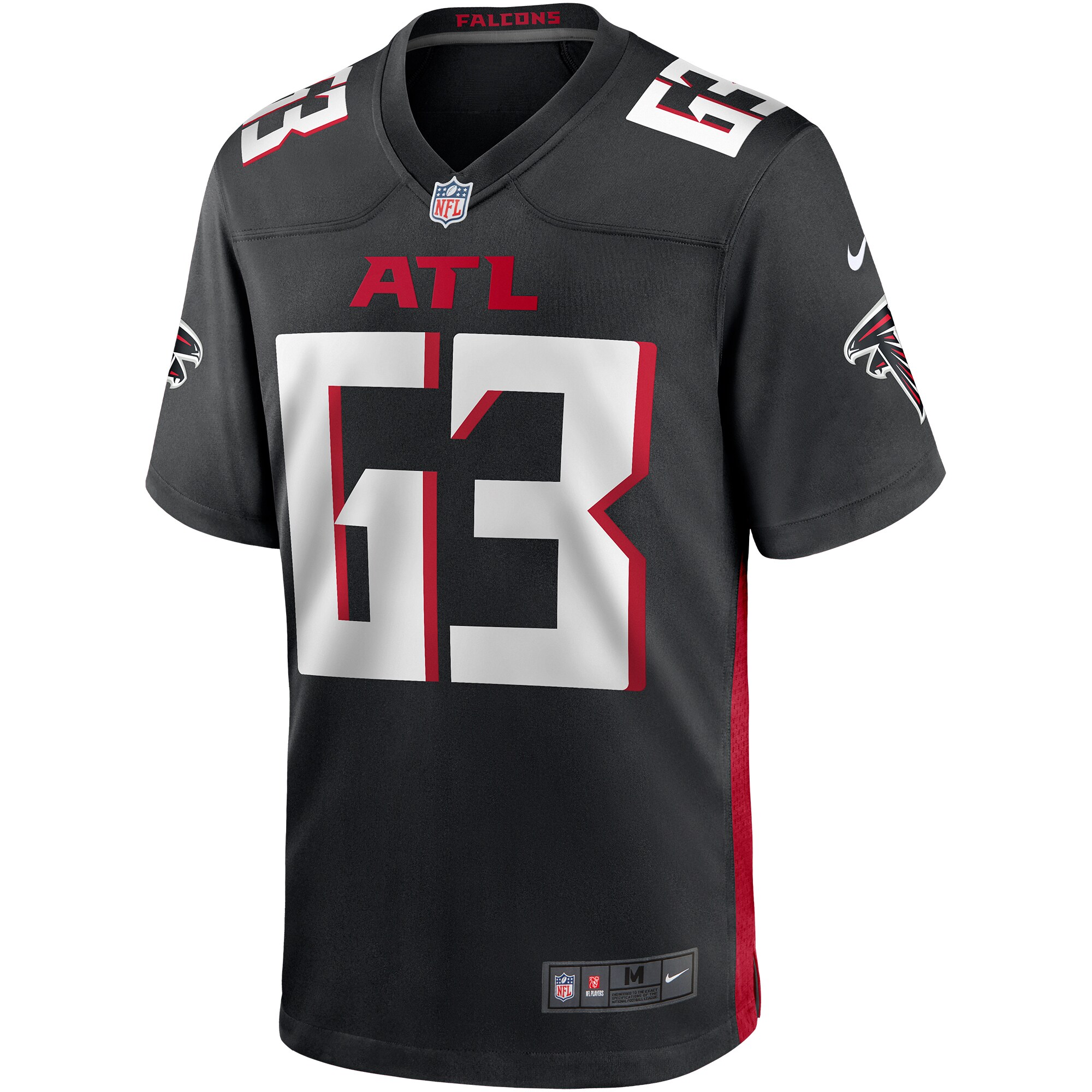 Chris Lindstrom Atlanta Falcons  Game Jersey - Black