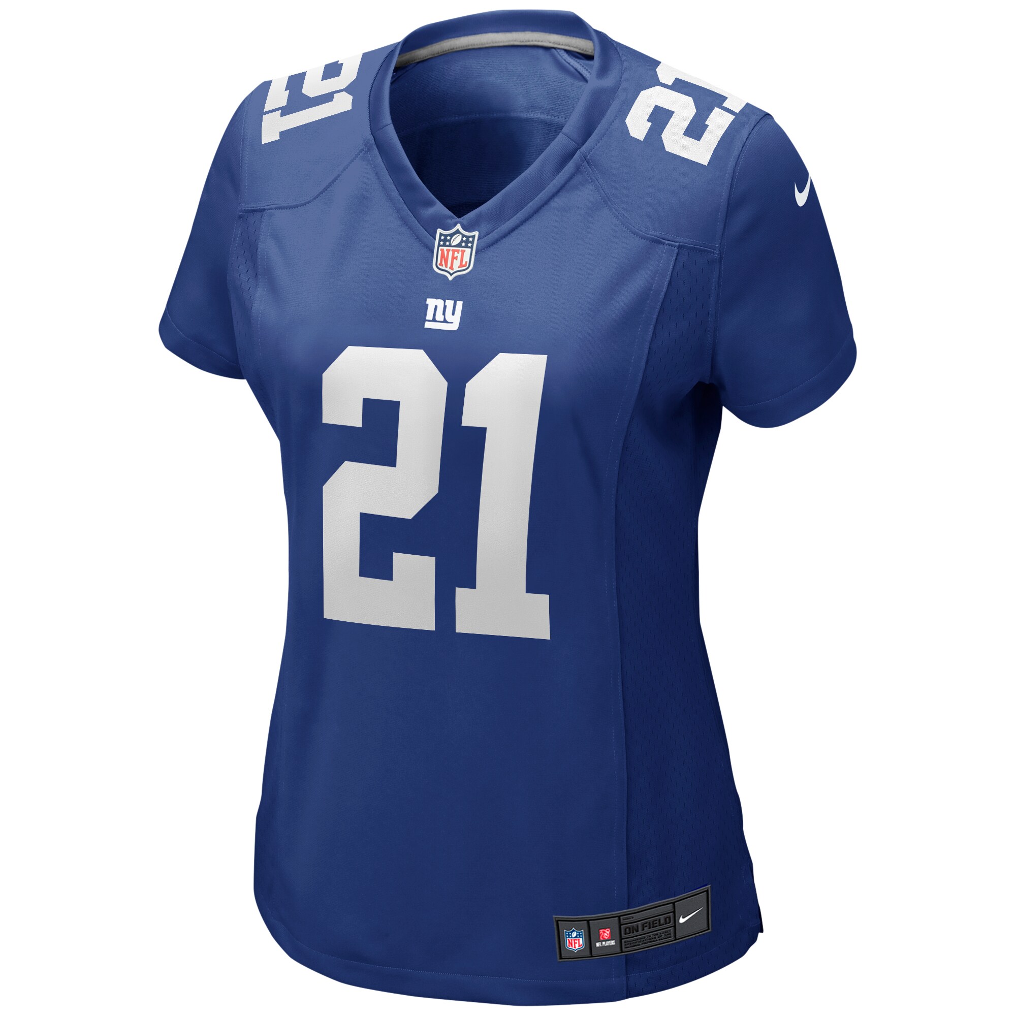 Tiki Barber New York Giants Women's Game Retired Player Jersey - Royal