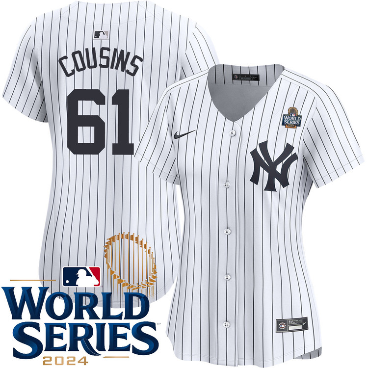 Jake Cousins New York Yankees Women's Home Limited World Series Jersey