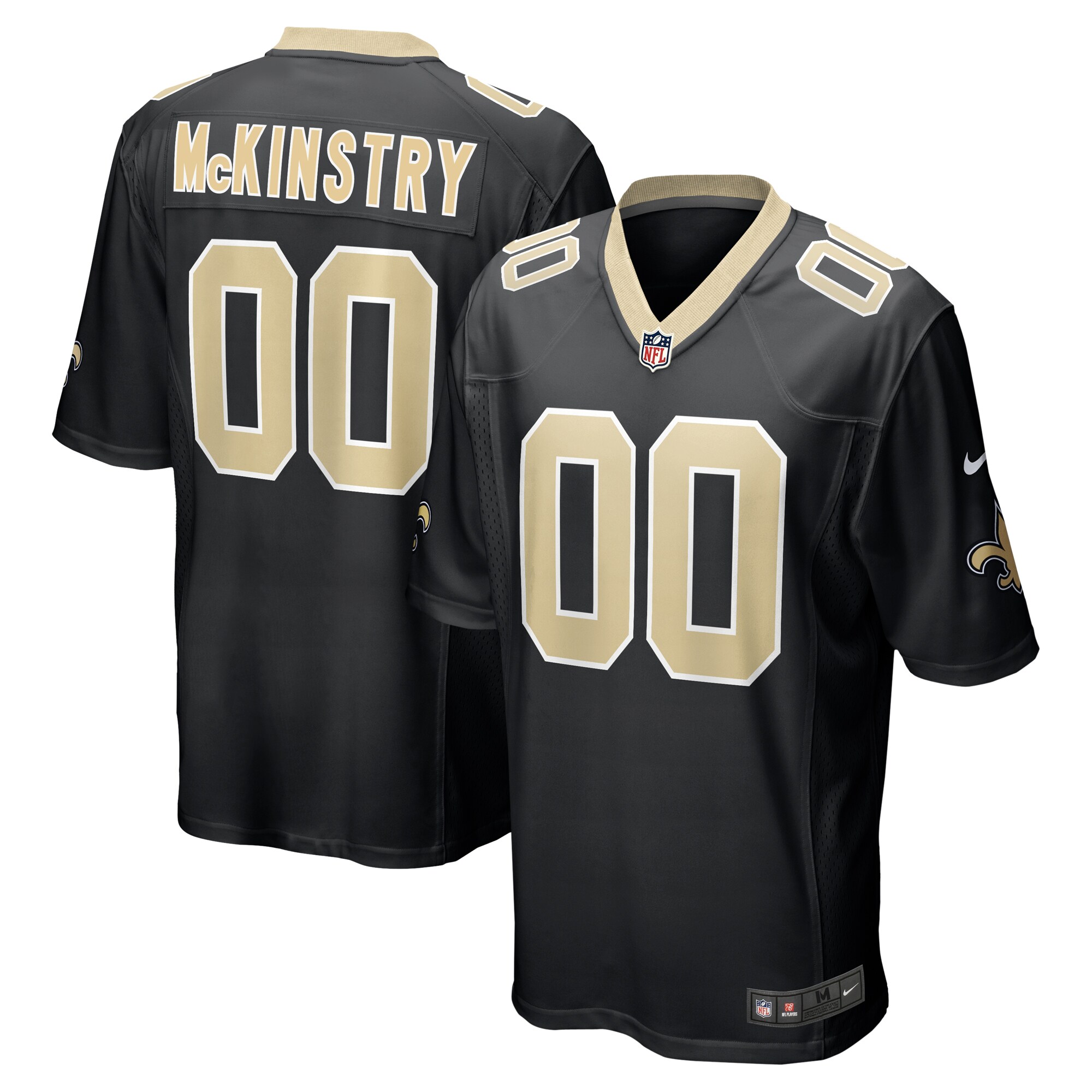 New Orleans Saints  2024 NFL Draft Player Game Jersey - Black