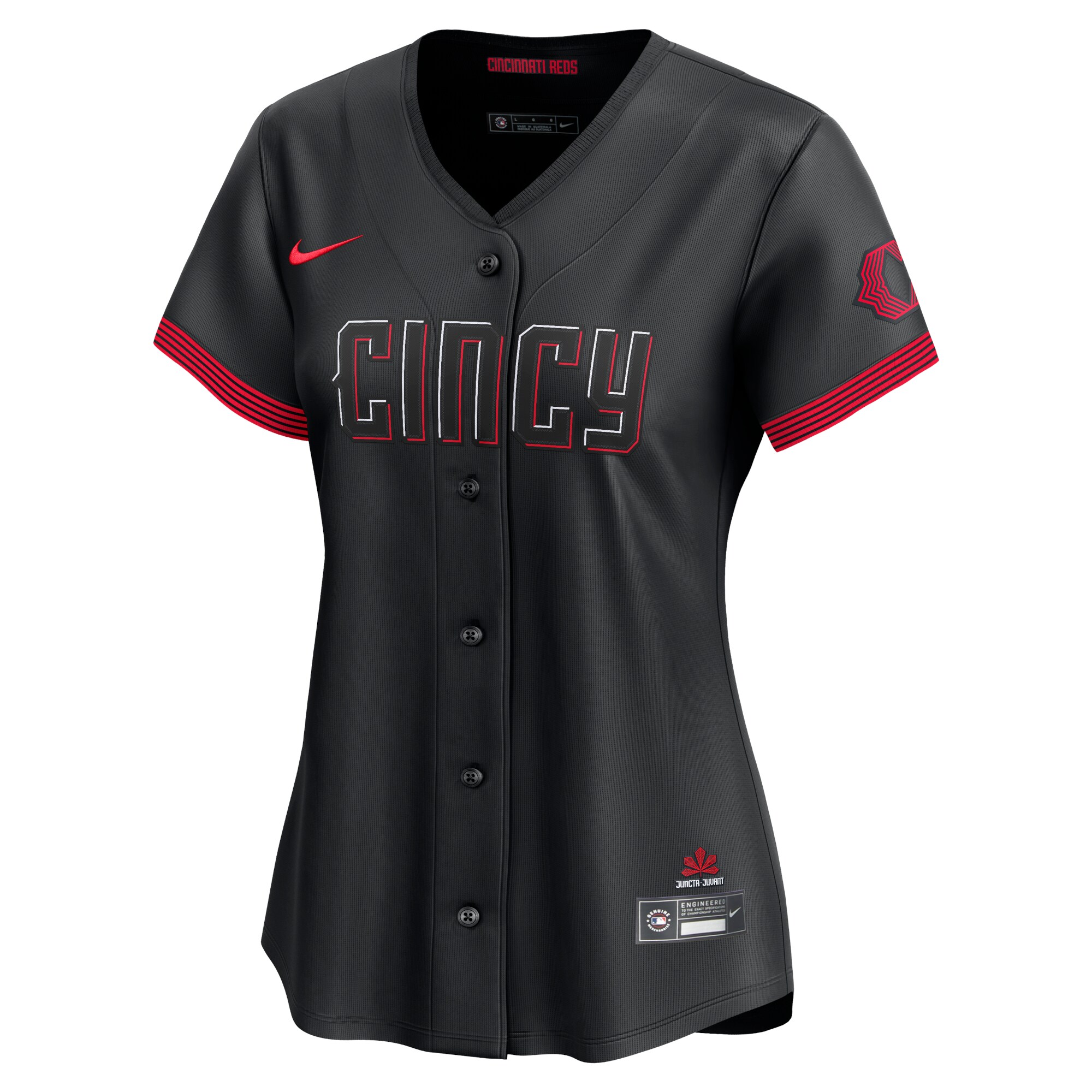 Cincinnati Reds  Women's City Connect Limited Jersey - Black
