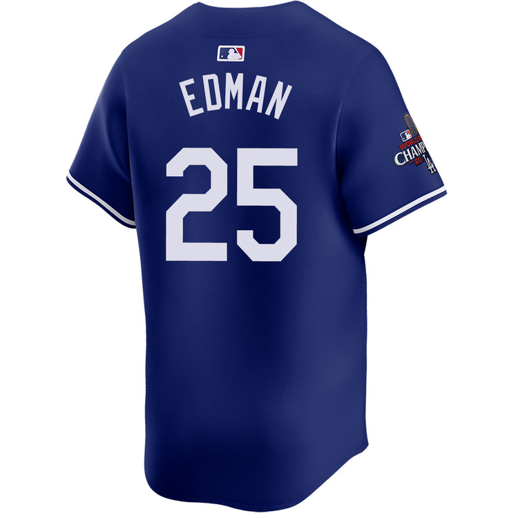 Tommy Edman Los Angeles Dodgers Alternate Royal Limited World Series Champions Jersey