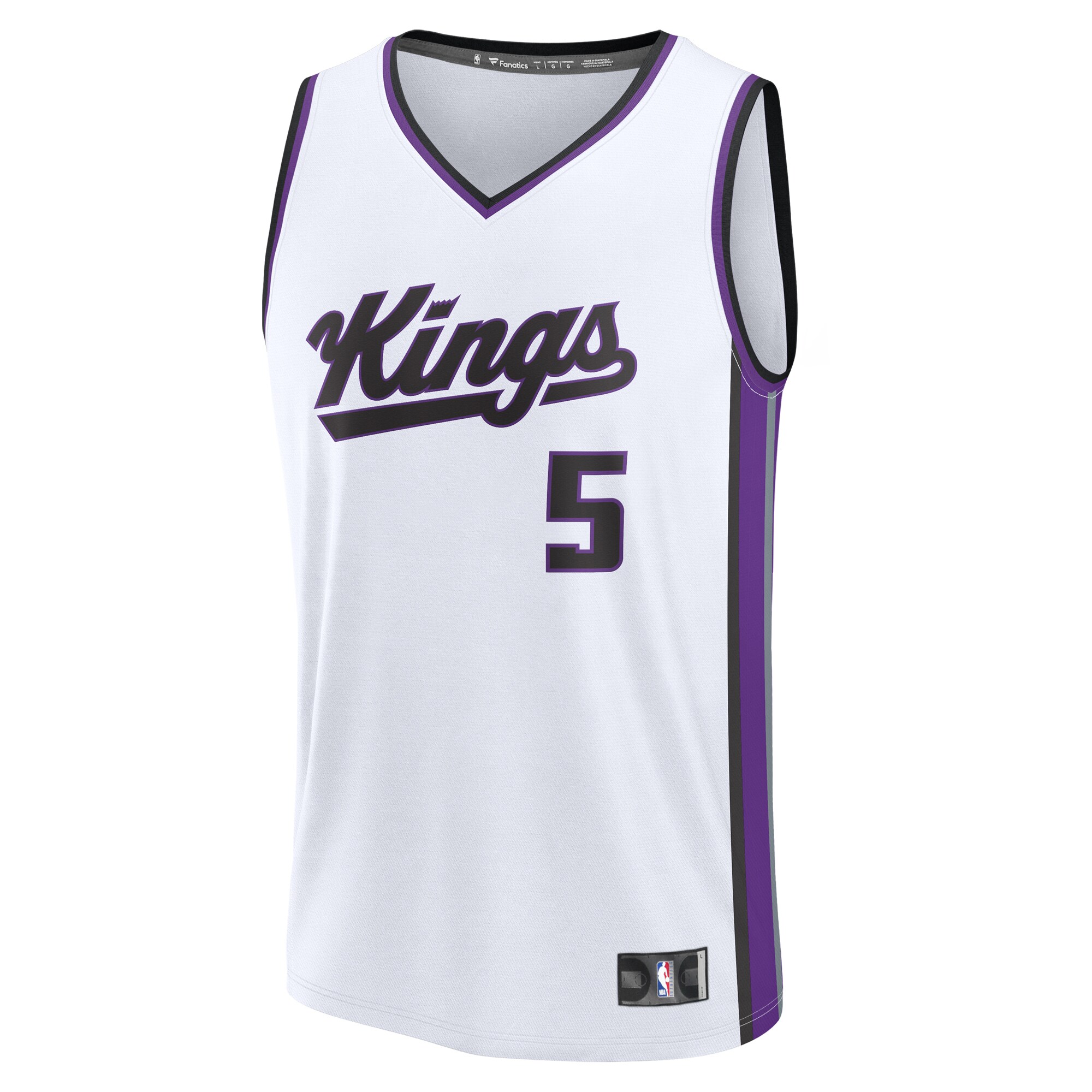 De'Aaron Fox Sacramento Kings Fanatics Youth Fast Break Replica Player Jersey - Association Edition - White